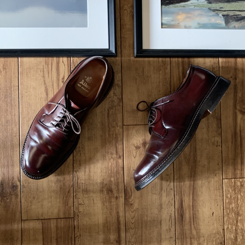 ALDEN（オールデン） #990 コードバン プレーントゥ バーガンディの