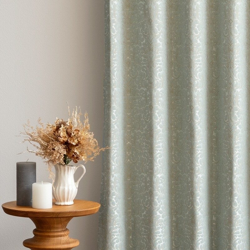 ウィンザー カーテン JE-86001 ブルー ｜ジャストカーテン