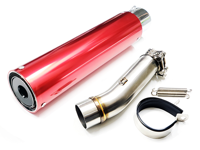 送料込！ 純正エキパイ対応 50.8mm マフラー中間パイプ付き スリップ