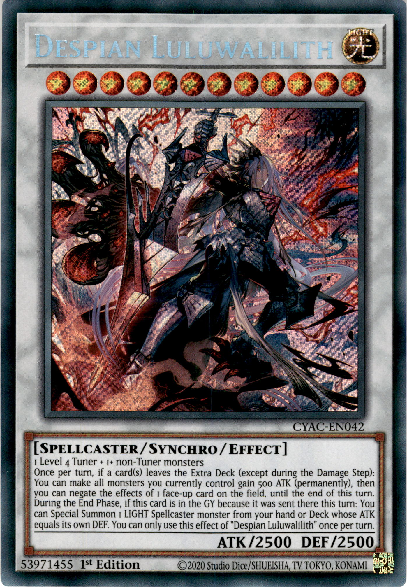 北米版 天魔神ノーレラス 1st レリーフ 深掘り個体 遊戯王 海外 英語