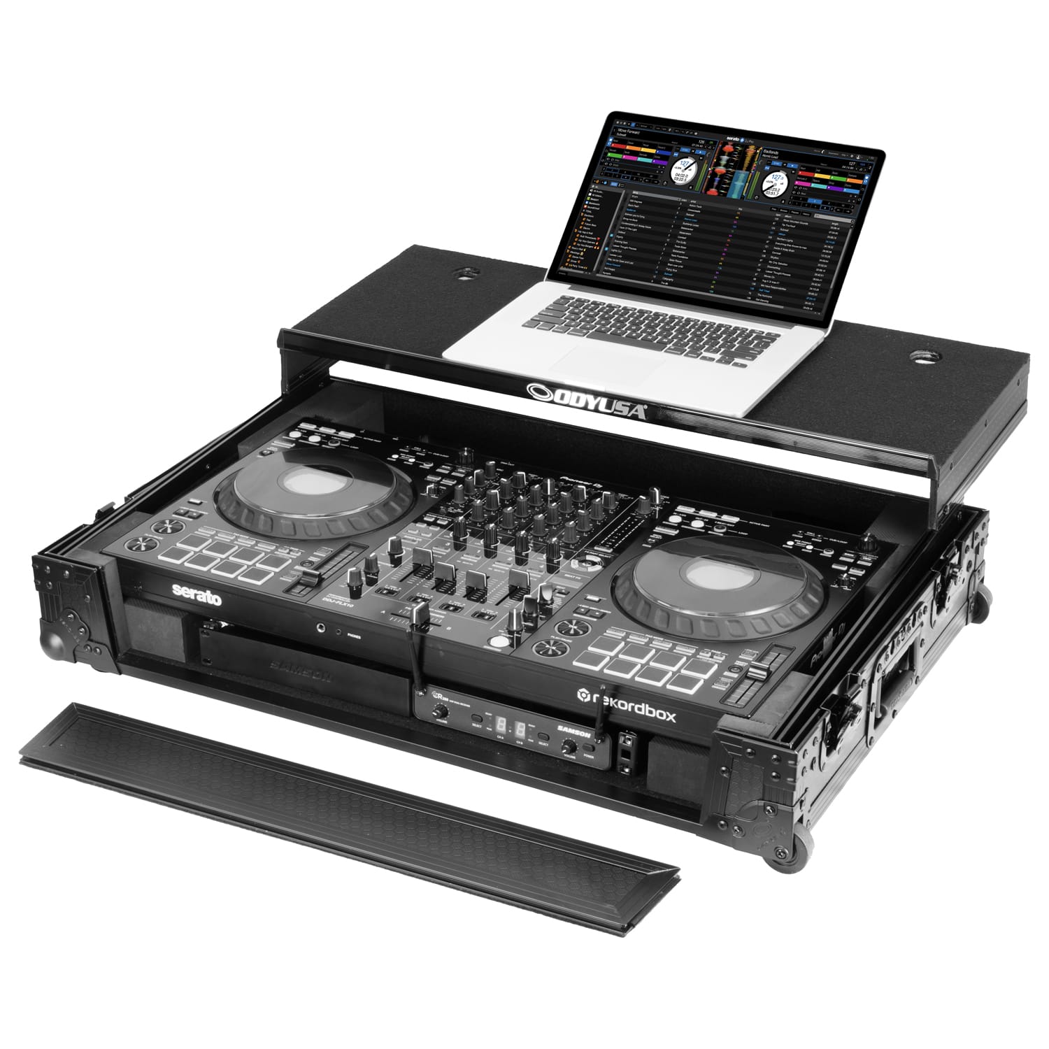 Odyssey Black Label DDJ-FLX10 1U Flight Case with Glide Style