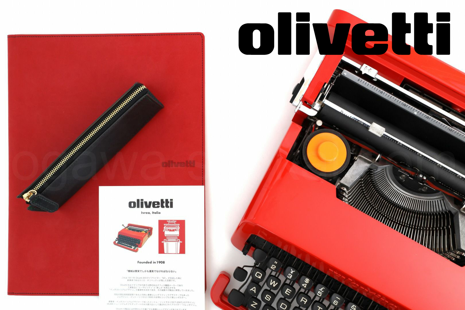 olivetti ノートパッドホルダー（タイプライター用紙付き）｜タイプ