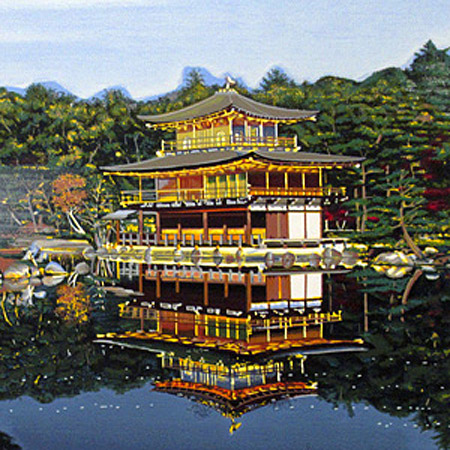 ヒロヤマガタ 日本のエッセンス 金閣寺 | 絵画など美術品の販売と買取