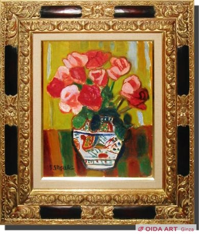 鈴木信太郎 ばら | 絵画など美術品の販売と買取 | 東京・銀座 おいだ美術