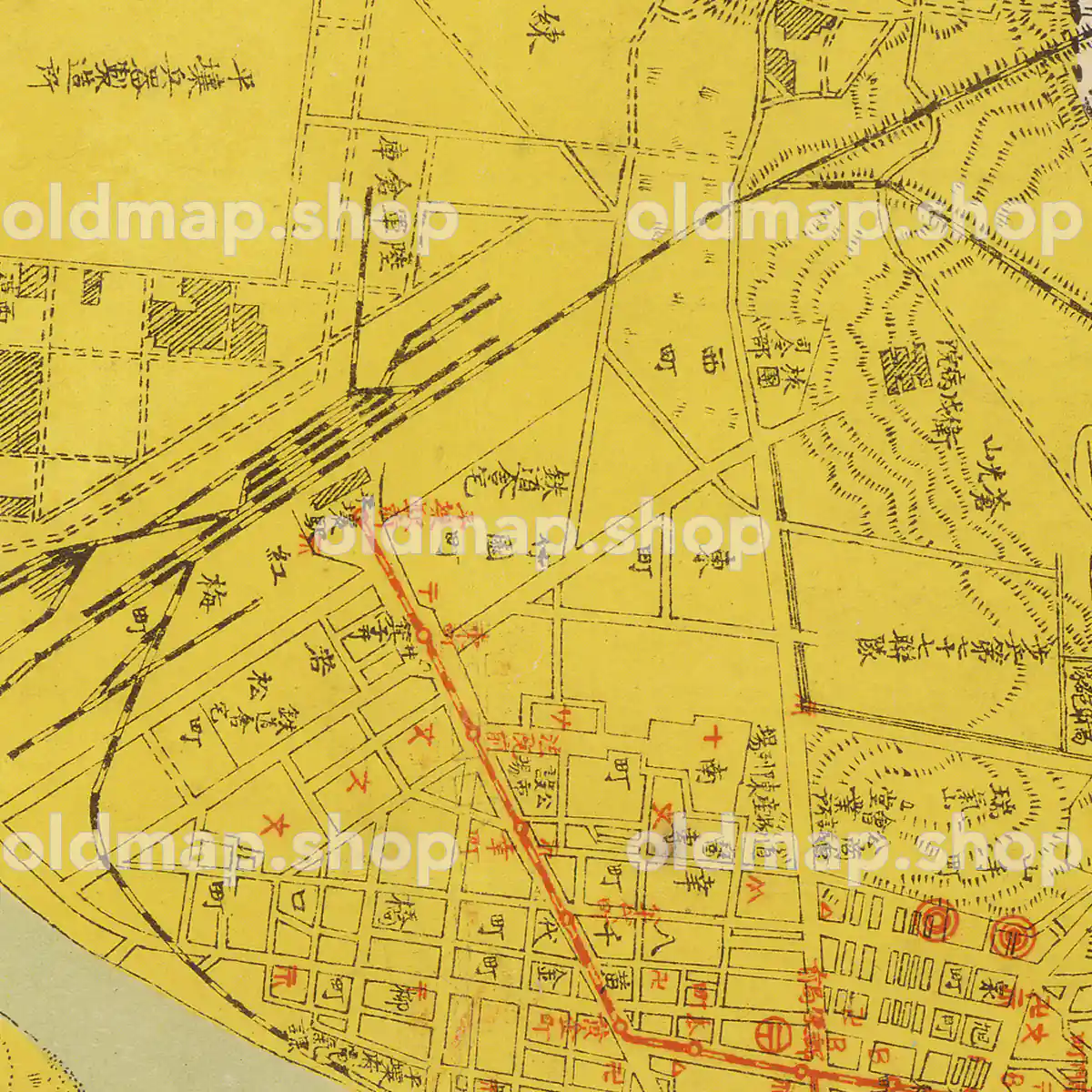 平壌府勢一班 昭和6年(1931) – 北朝鮮 – 古地図素材データの