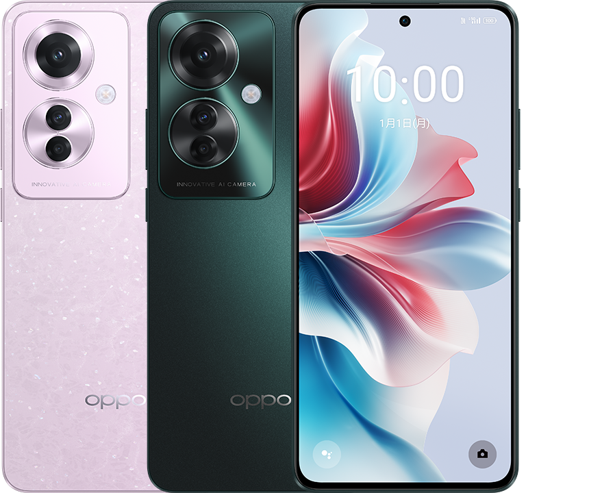 OPPO Reno11 A説明：6,400万画素カメラ|67W急速充電に対応|MediaTek