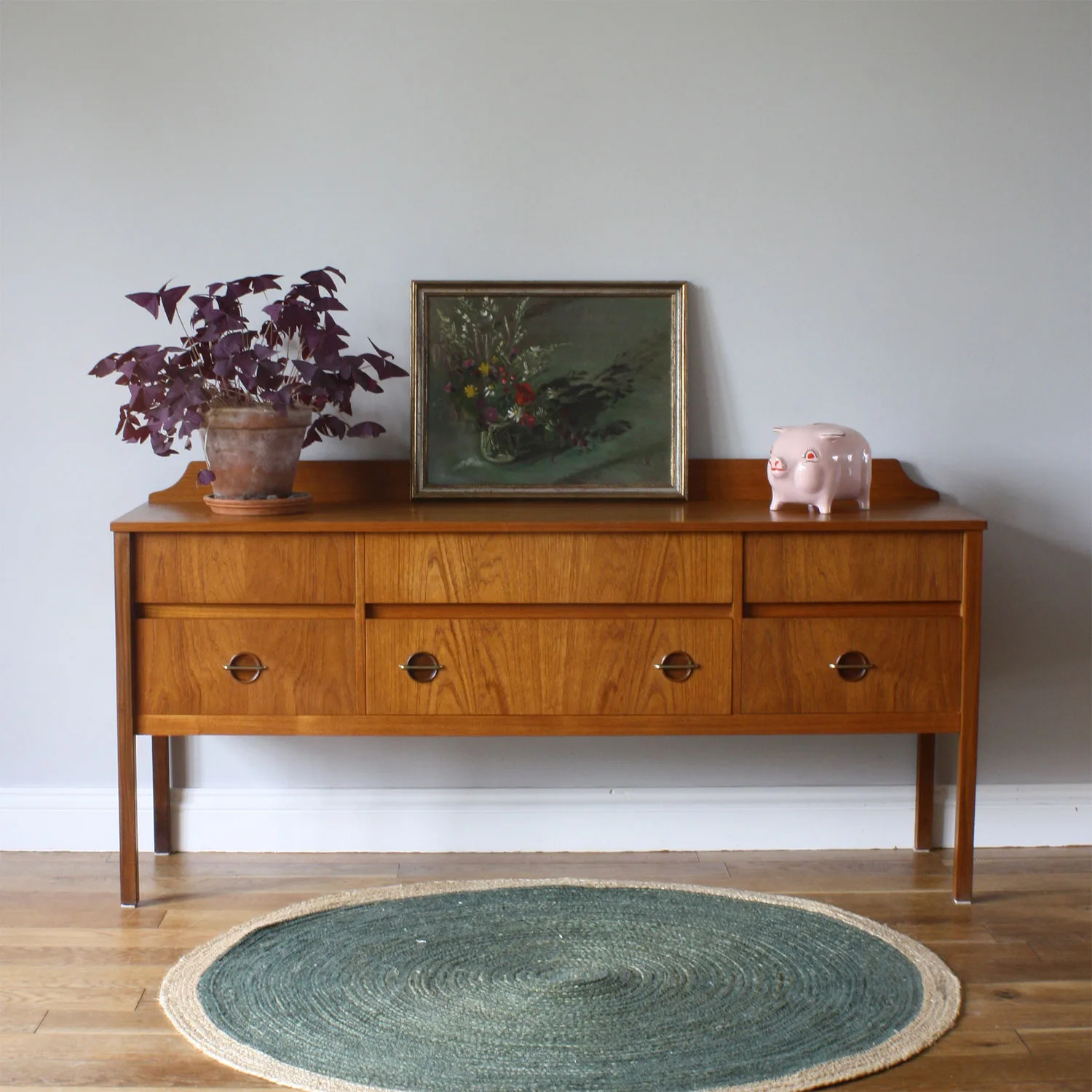Elegant Vintage 1960s Sideboard with Drawers - Original Homewares
