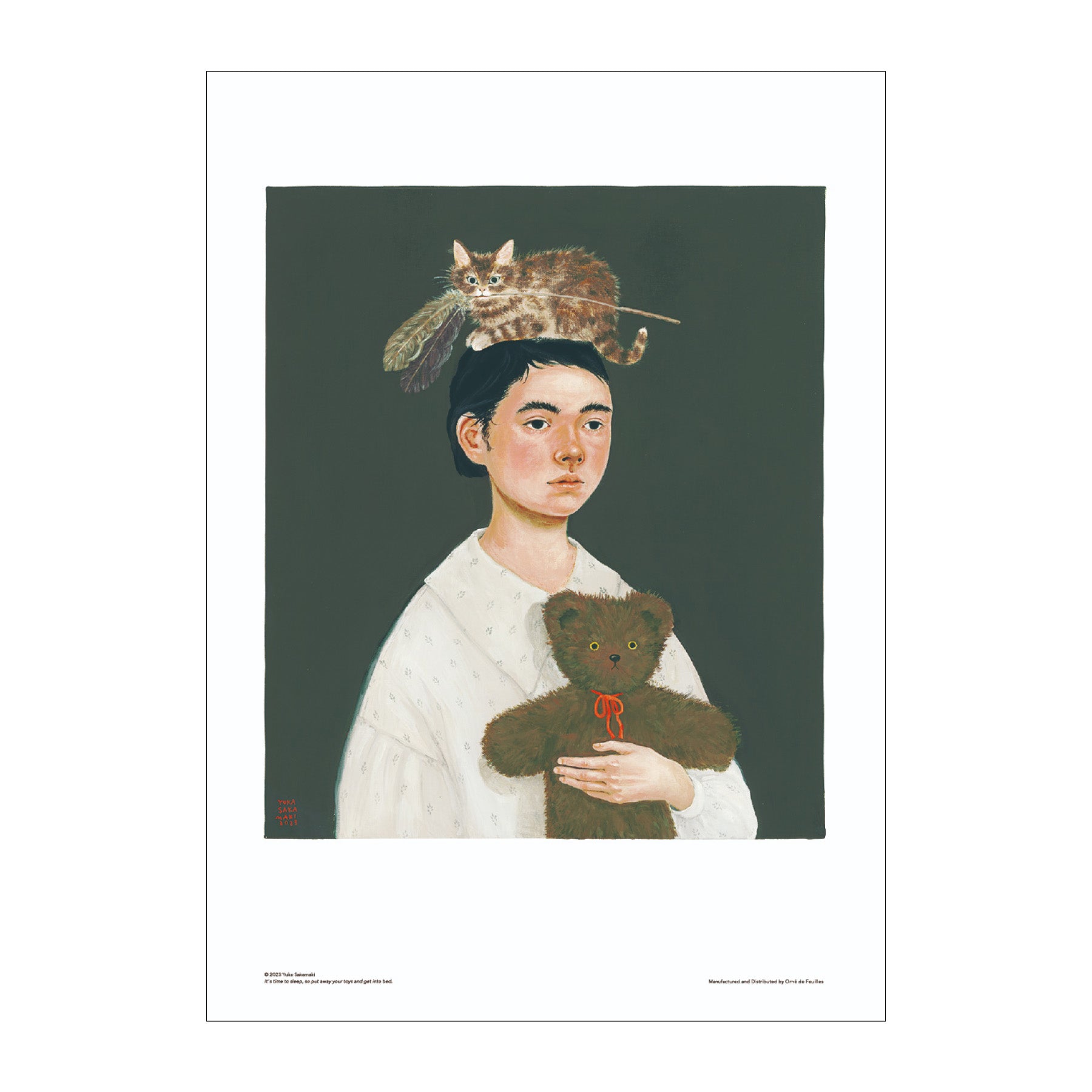 坂巻弓華 オリジナルポスター／みんなねむるじかん、おもちゃをしまっ