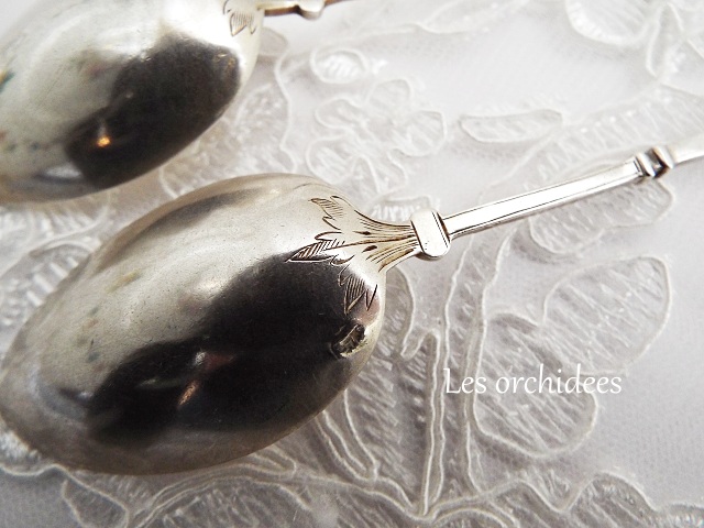 フランス アンティーク 19世紀初頭 純銀 tea/coffee スプーン veyrat