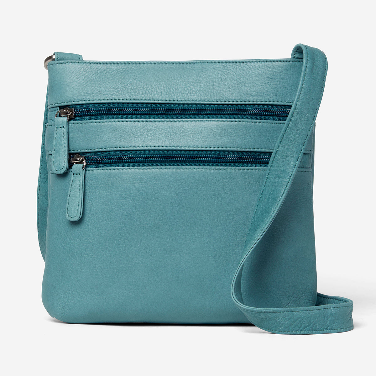 Brooke_Triple_Zip_Teal_Front-
