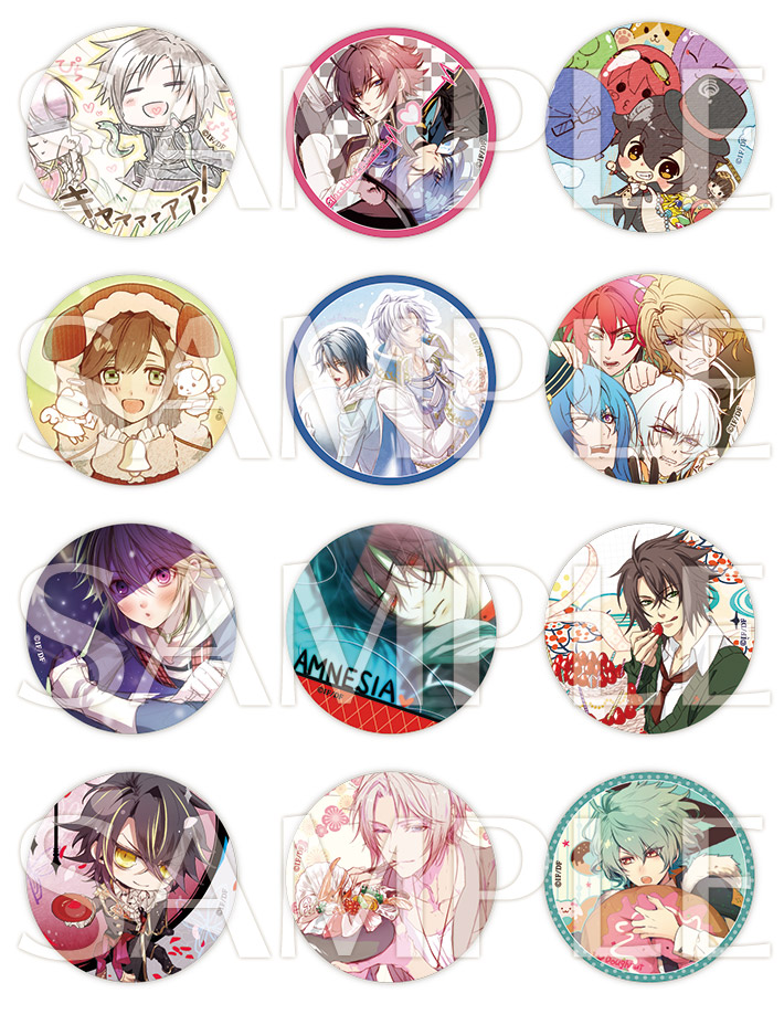 白と黒のアリスろろアリ100ミリ缶バッジオトメイト冬の市缶バッジレイン