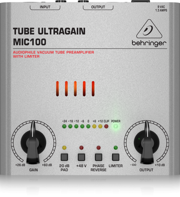BEHRINGER(ベリンガー)/マイクプリアンプ/MIC100 TUBE ULTRAGAIN