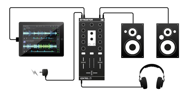 中古品のNative Instruments DJミキシング・インターフェイスのTRAKTOR