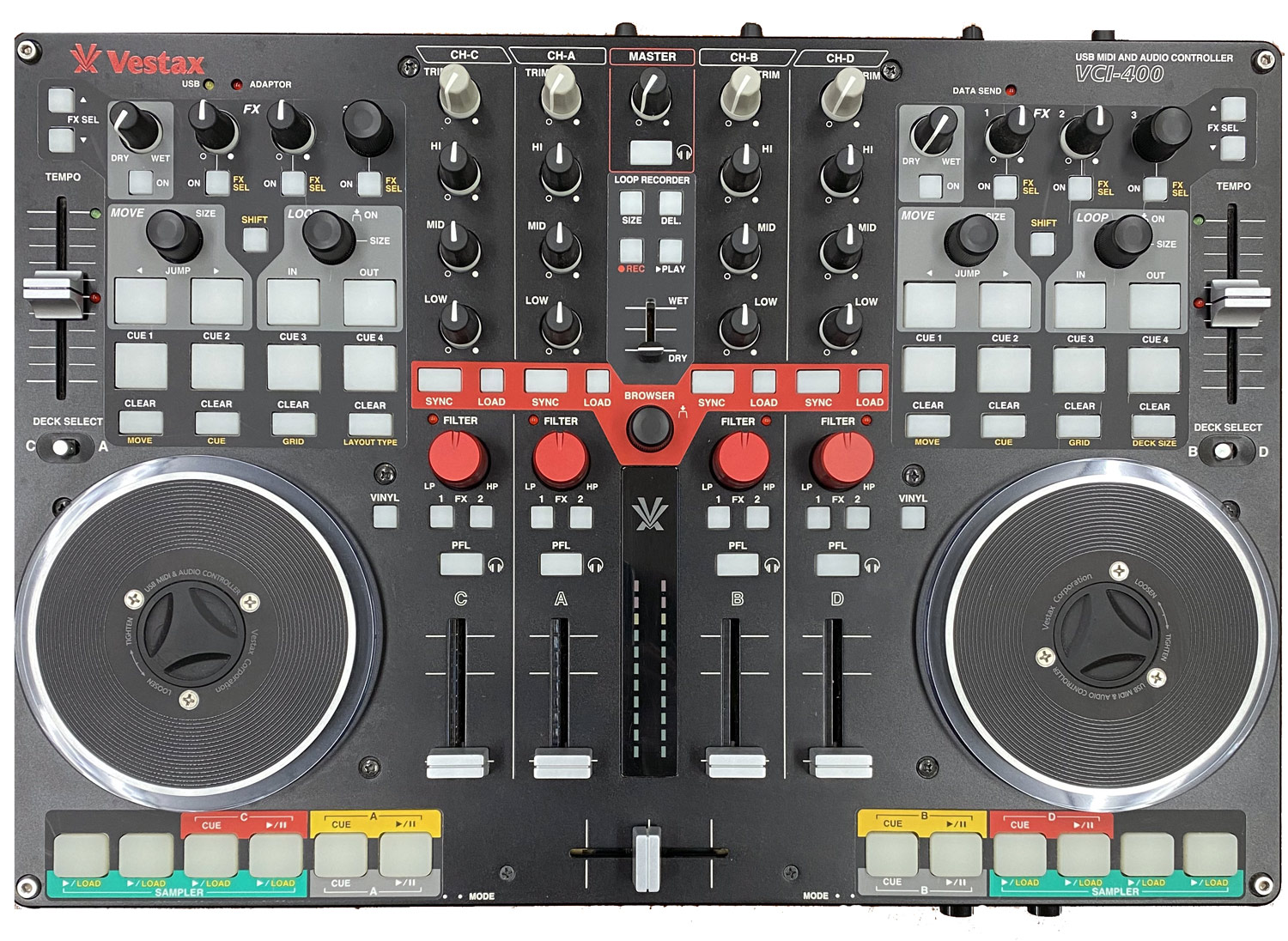 Vestax DJコントローラー VCI-400 電源ケーブル付き 1.jpg