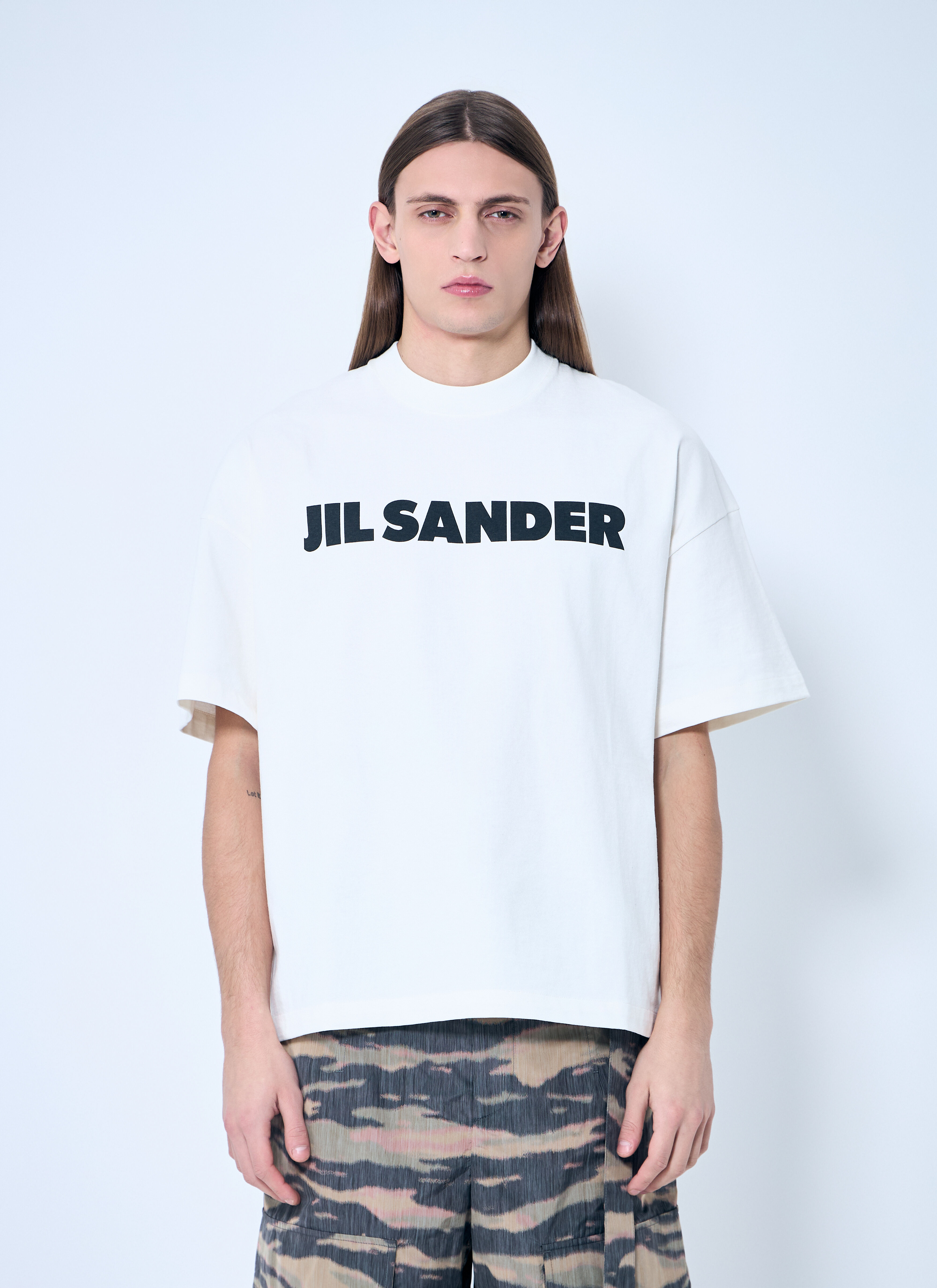 Jil Sander Logo T-Shirt in White | LN-CC