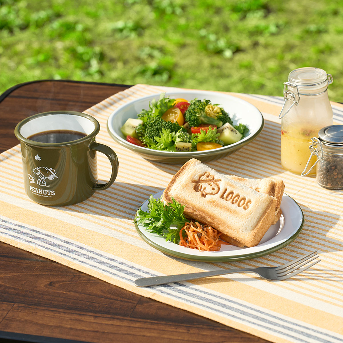 SNOOPY（Beagle Scouts 50years）ホーローサラダプレート|ギア