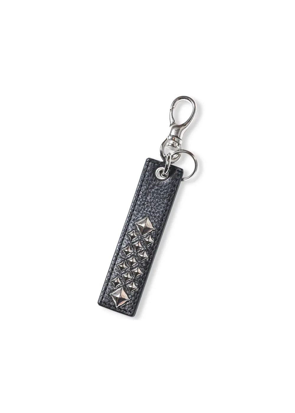 CALEE スタッズレザーキーホルダー　30cm CALEE - STUDS LEATHER KEY HOLDER (BLACK) / スタッズ レザー