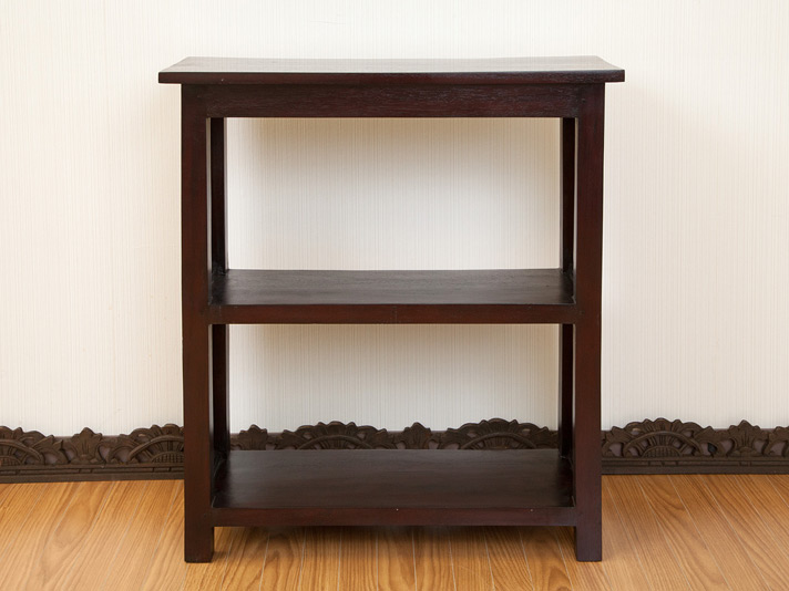 アジアン家具 5段 棚 木製 竹 飾り棚 収納棚 本棚 アジアン家具 5段 棚