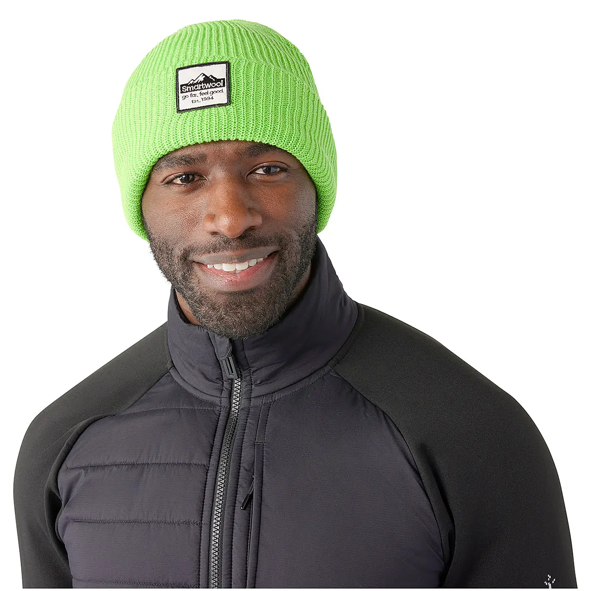 OUTLET】スマートウールパッチビーニー (エレクトリックグリーン