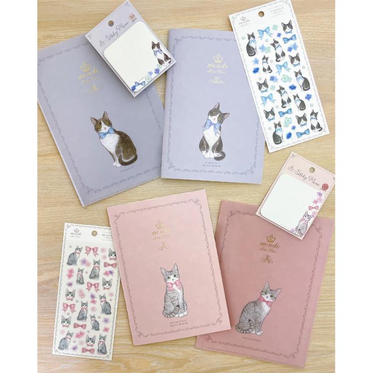 A5クリアファイル 6ポケット たけいみき mondo シルバータビー