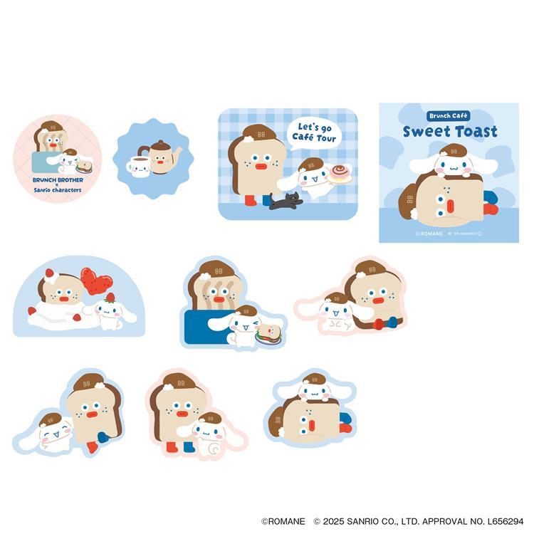 フレークステッカー ブランチブラザー×サンリオキャラクターズ