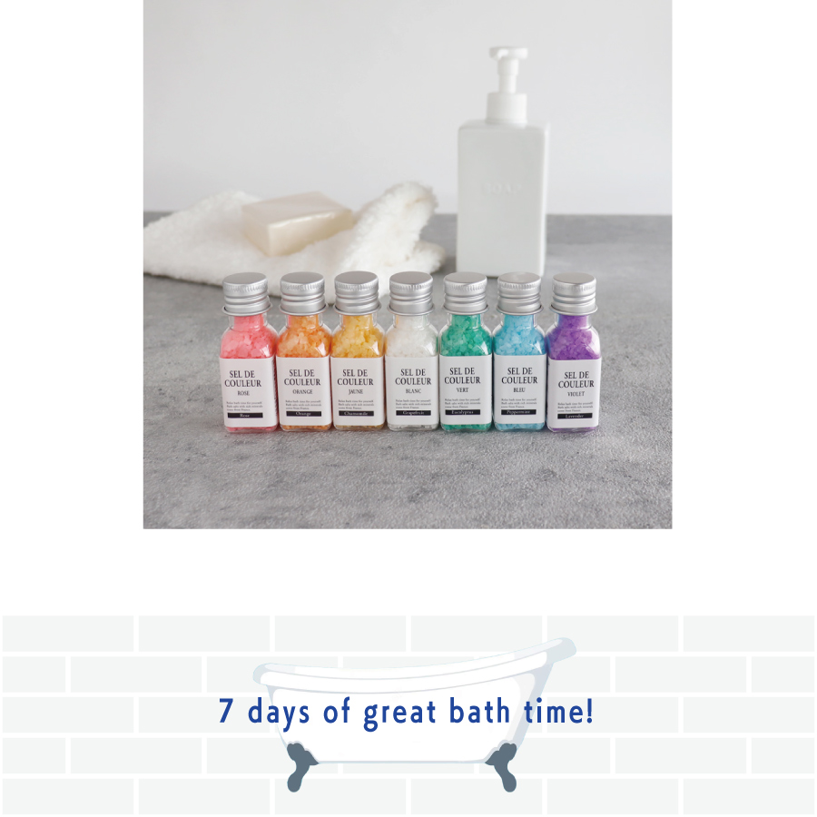 G.P.CREATE】セルデ クレール バスソルト ミニボトル7本セット SEL DE