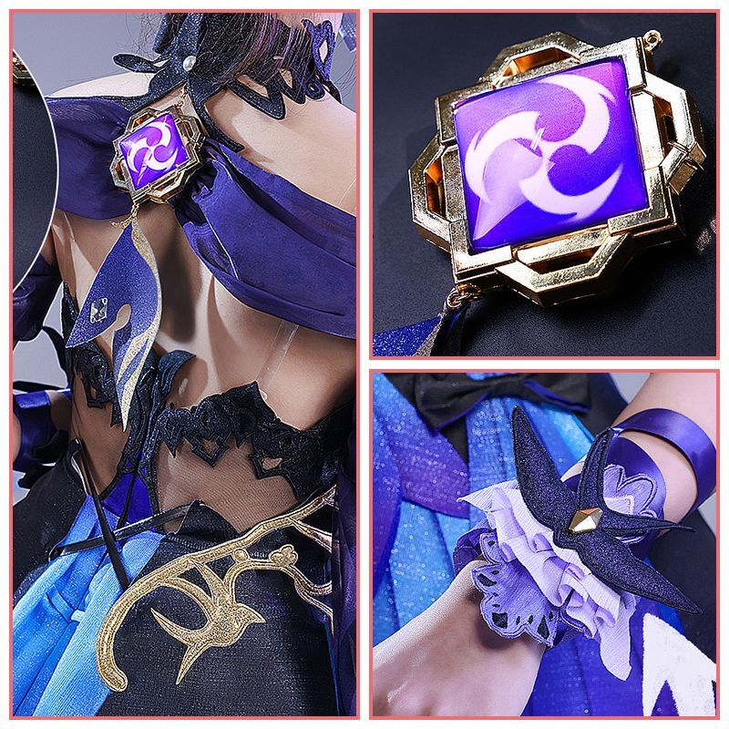 三分妄想1/3Delusion】原神 Genshin 刻晴スキンー霓裾の舞 コスプレ