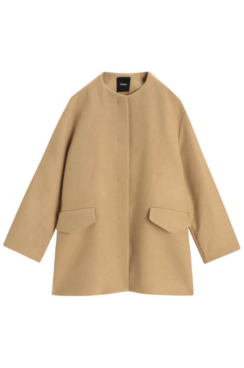 Theory - Wool Melton M P Cape BK Coat(ニューキャメル) ウール / A