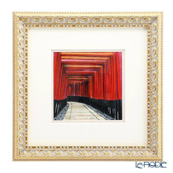 最終値下げ F6号作品【癒しの水簾 熊本 鍋ヶ滝 】 額装した素晴らしい