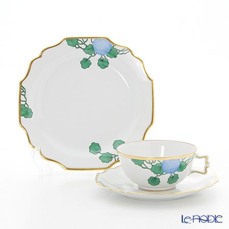 希少 アウガルテン AUGARTEN モミの枝 プレート 2客 ハンドペイント