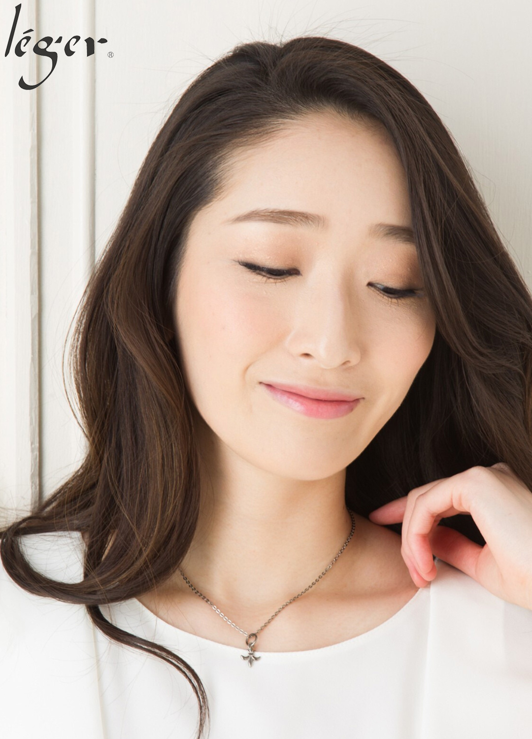 純チタンペアネックレス 百合の紋章｜leger レジエ T37T93pair(A40SB45)