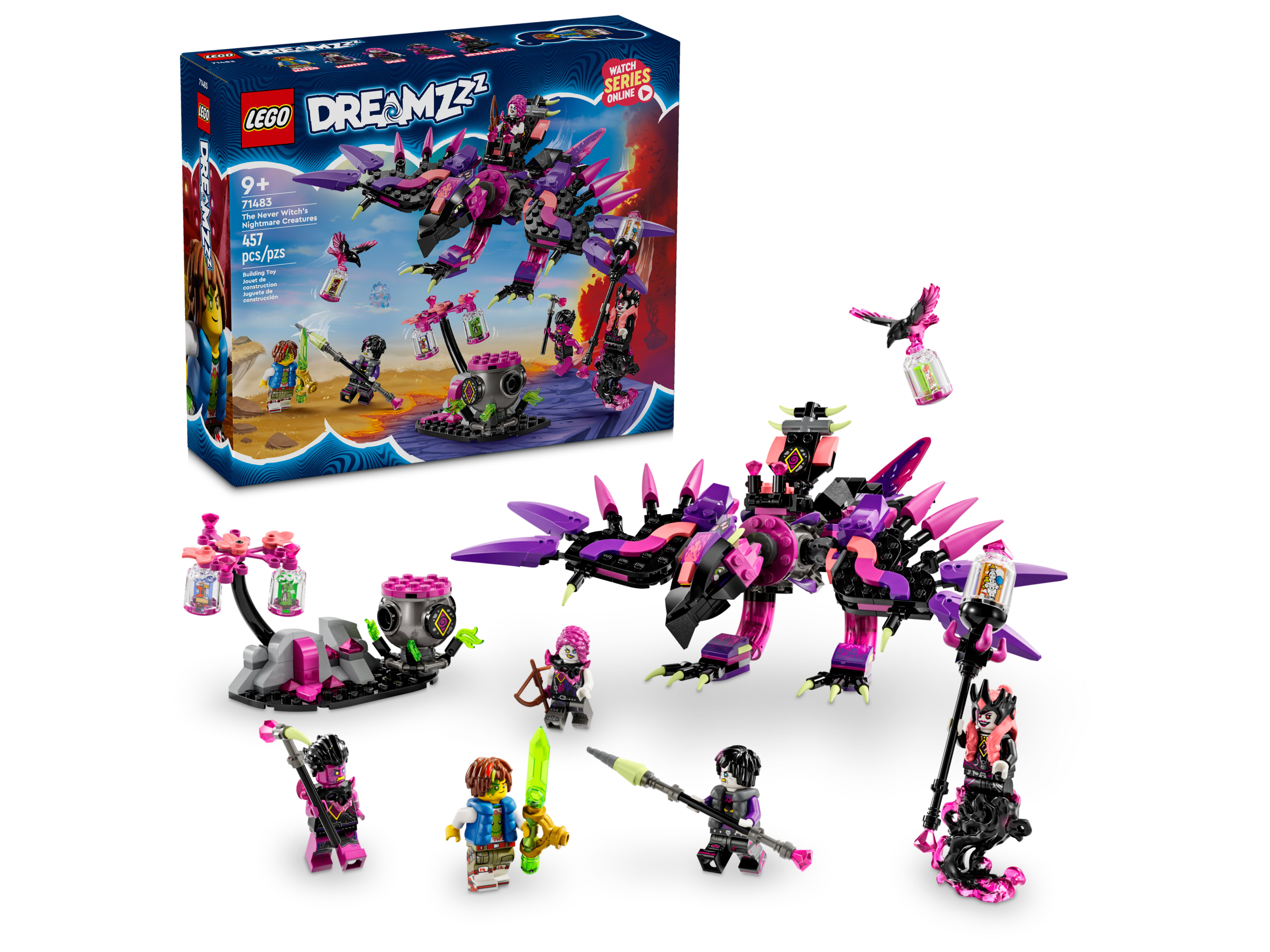 The Never Witch's Nightmare Creatures 71483 | LEGO® DREAMZzz