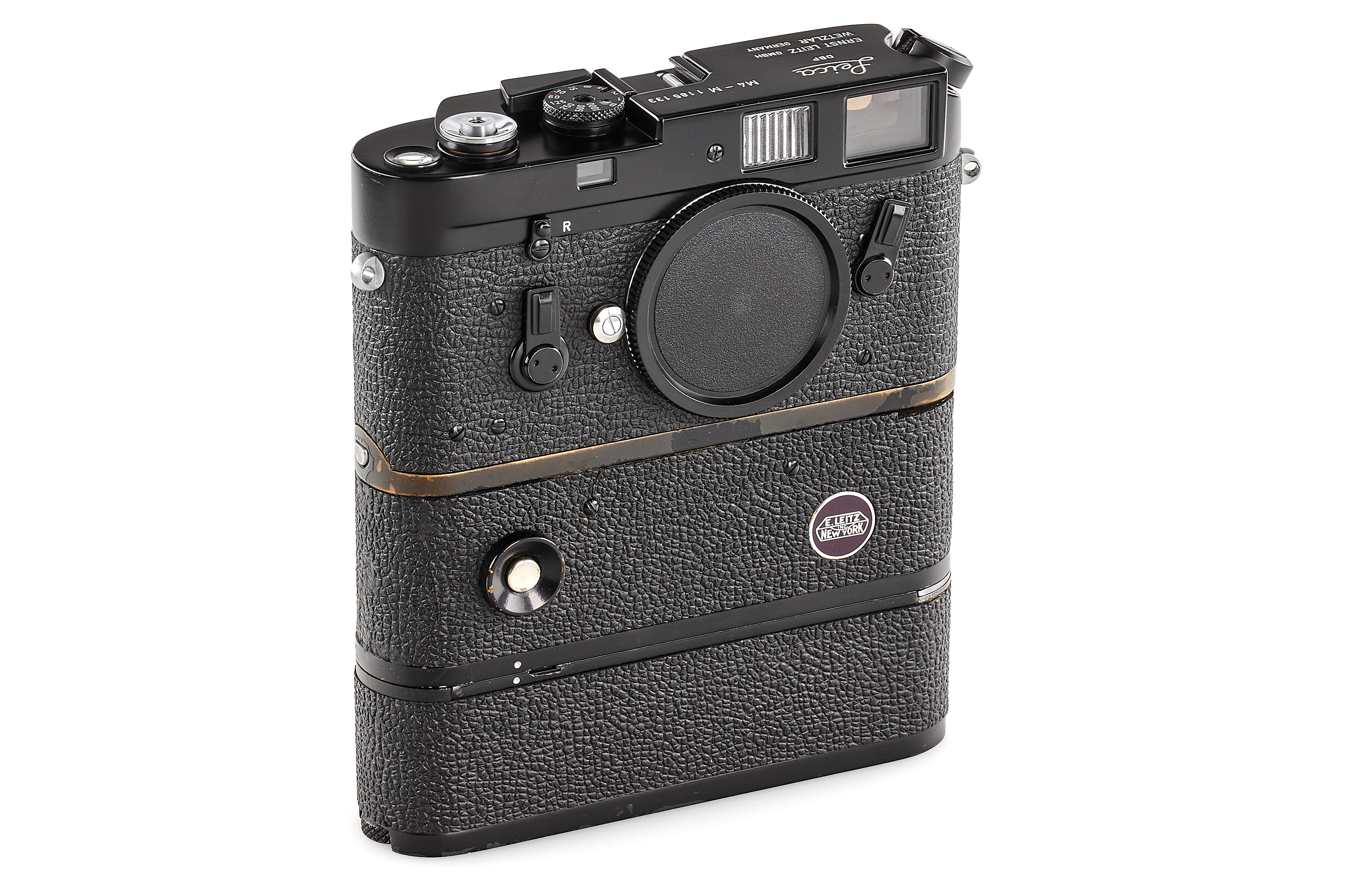 Leica M4-M black paint First Batch with Leitz New York Motor