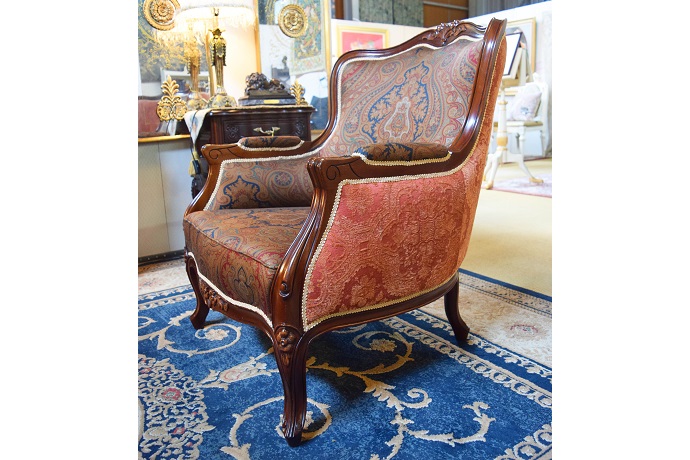 パレスアームチェア(ラルフローレンNY生地)｜インテリアギャラリーレノン