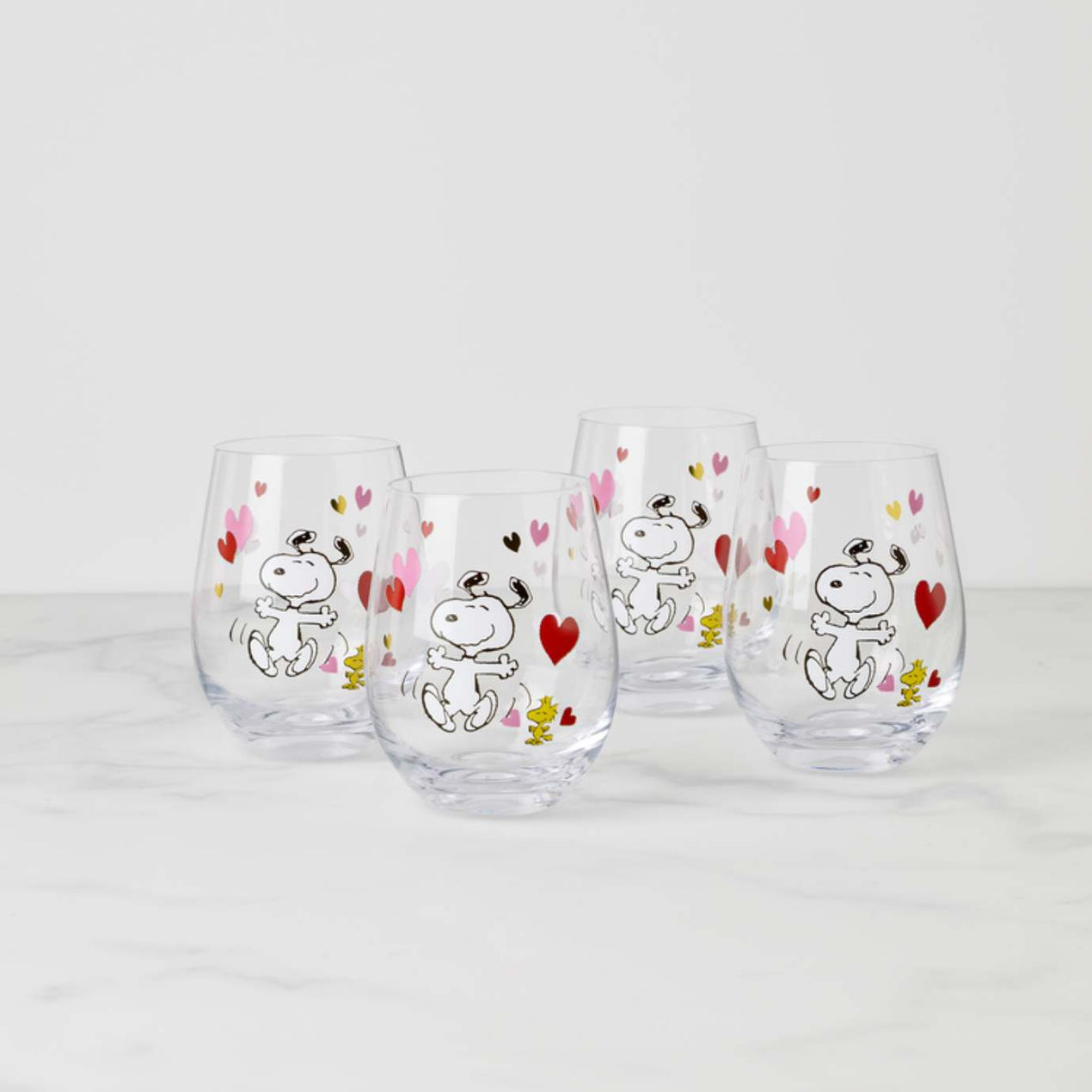 Snoopy Valentine's Day Tumblers - Set Of 4 – Lenox Corporation