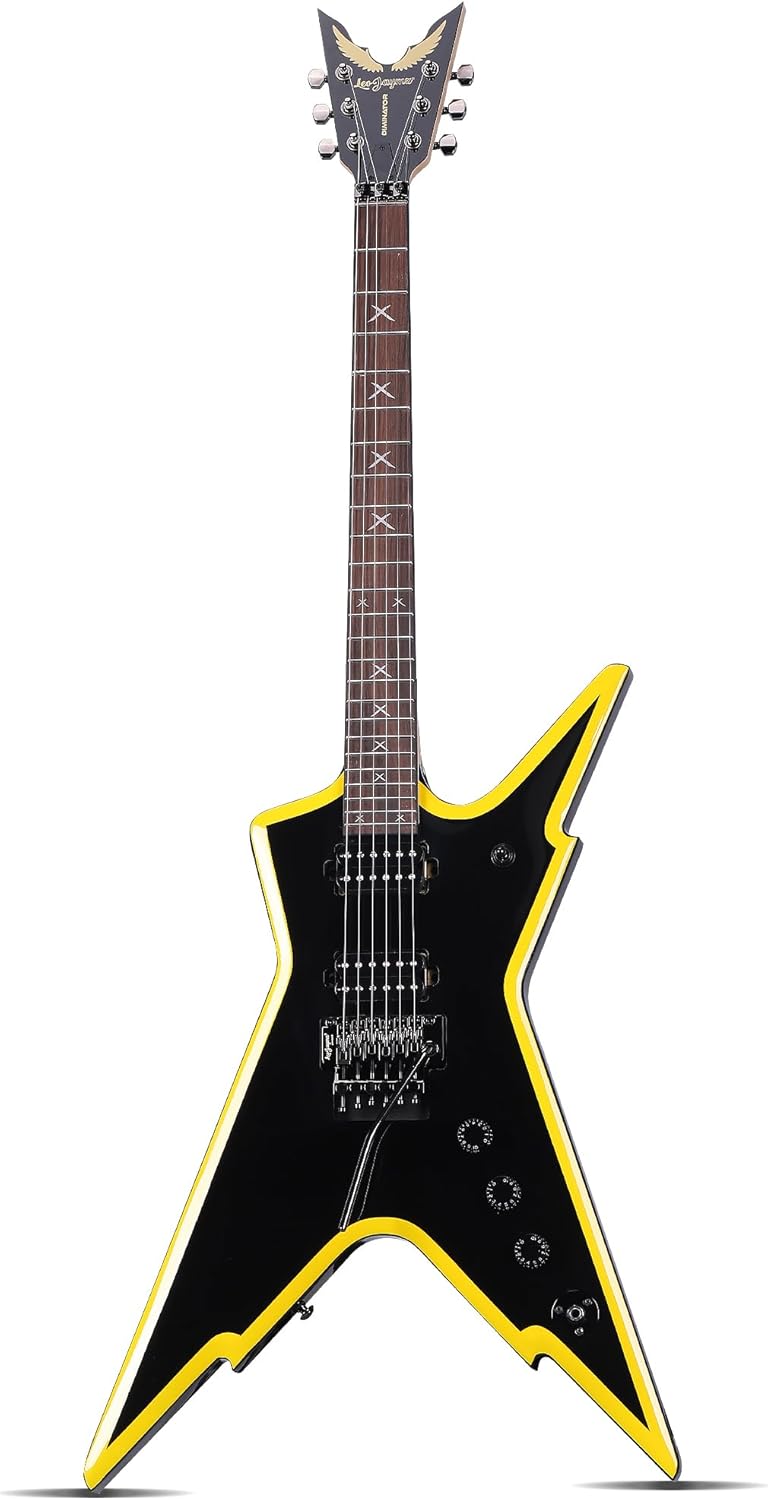 Leo Jaymz Diminator 6-String Electric Guitar, Bone Nut, 24 Fret