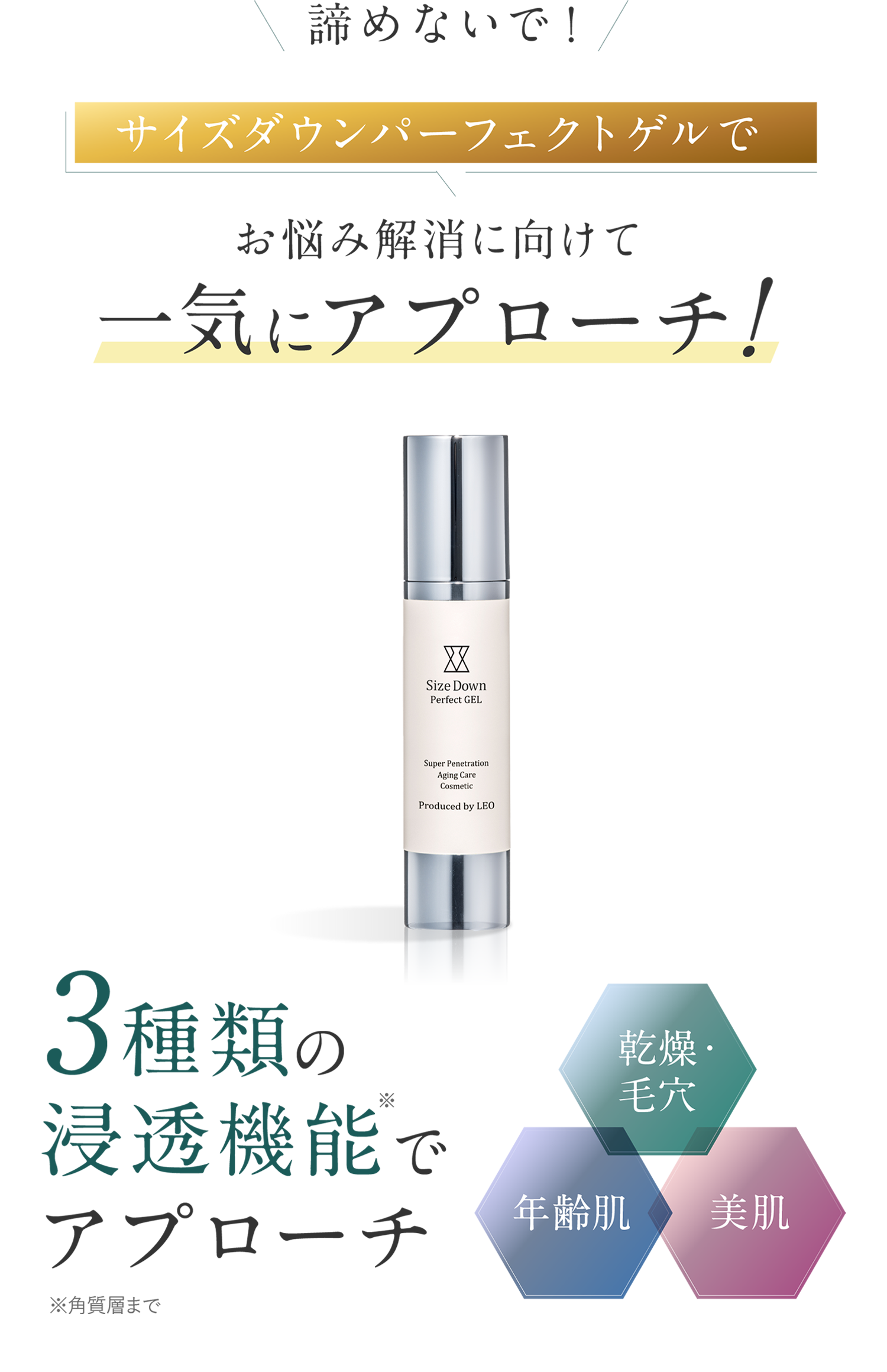 サイズダウンパーフェクトゲル