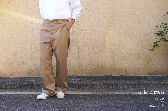 CIOTA シオタ Weapon Chino Cloth Pants（41 khaki） ＜ベージュ