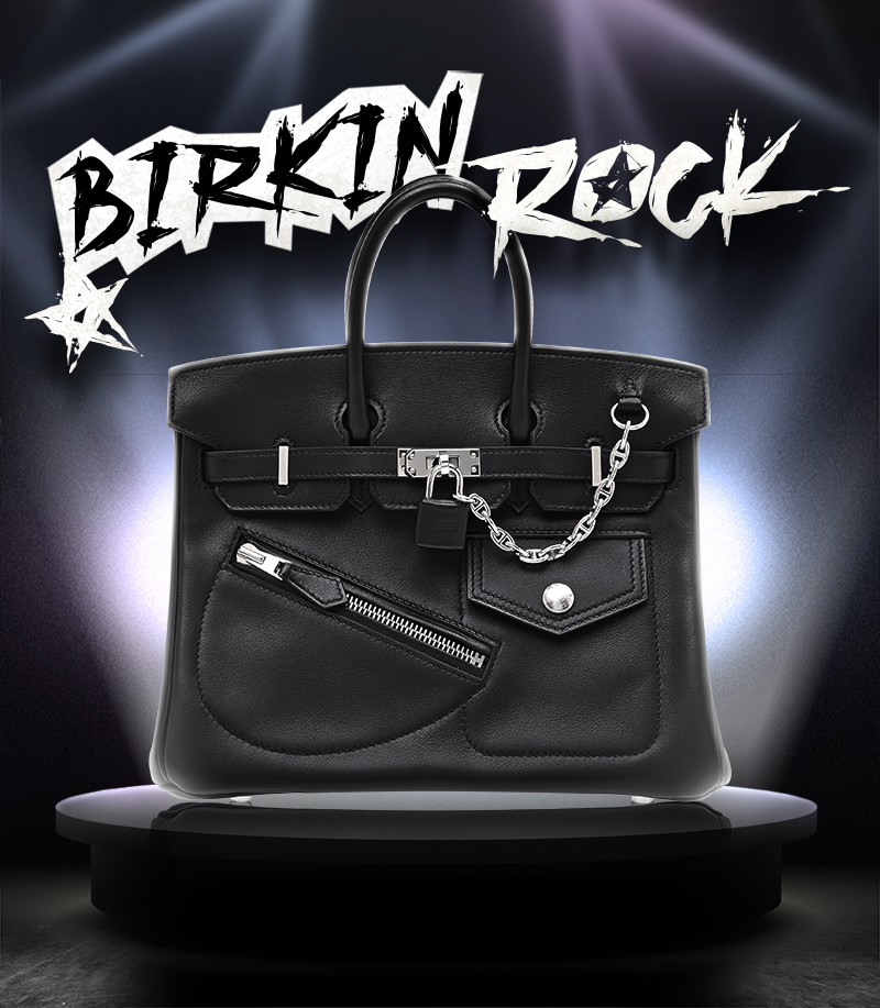 エルメス バーキンロック25 ブラック ヴォリュプト シルバー金具