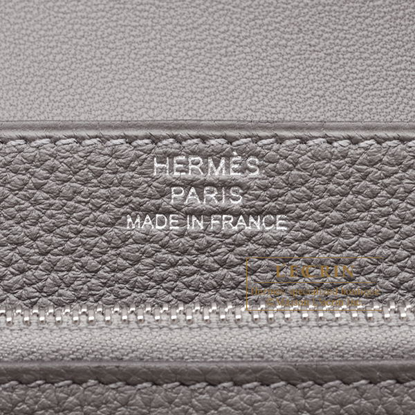 エルメス ドゴンコンパクト グリメイヤー トゴ シルバー金具