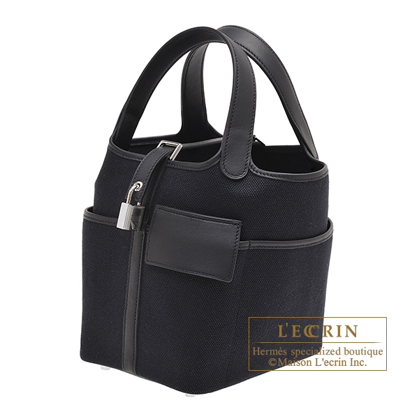 エルメス ピコタンロックカーゴ18/PM ブラック キャンバス/スイフト