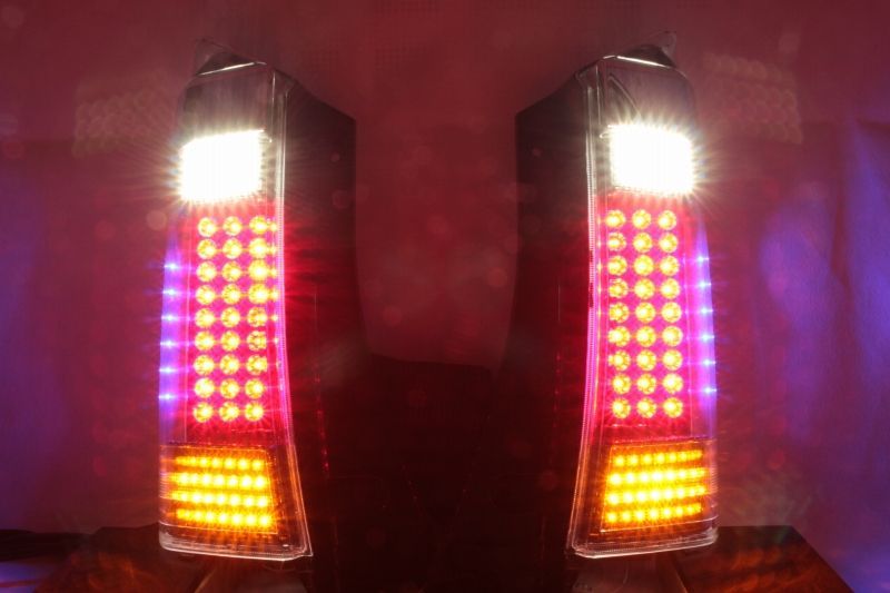 N-BOXカスタム フルLEDテール リフレクター 流星ウィンカー対応