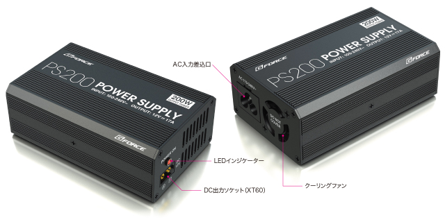 G-FORCE PS200 小型安定化電源 MAX17A(200W) PS200 Power Supply G0390