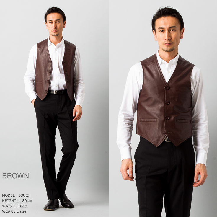 Horn Works 本革 レザーベスト メンズ ホーンワークス 3915 | レザー