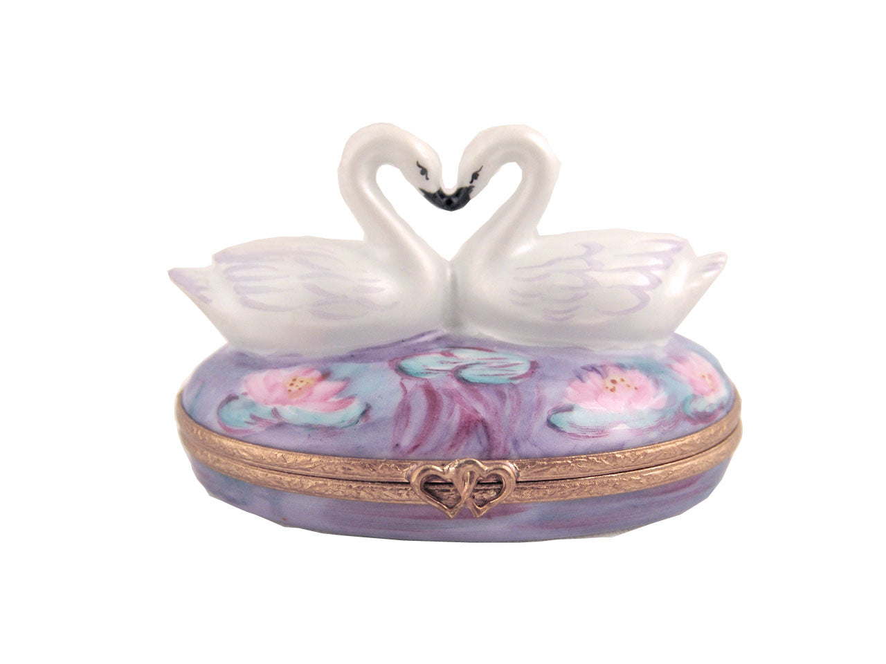 ROMANCE: Genuine Limoges Box from Artoria-Limoges: Two Swans – www