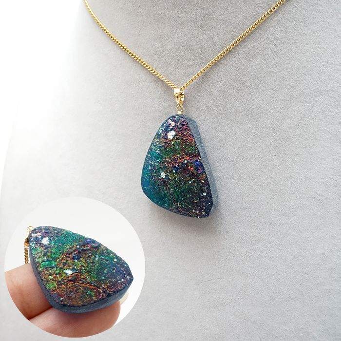 ガラス 硝子 アンティーク ローマ ローマングラス ネックレス