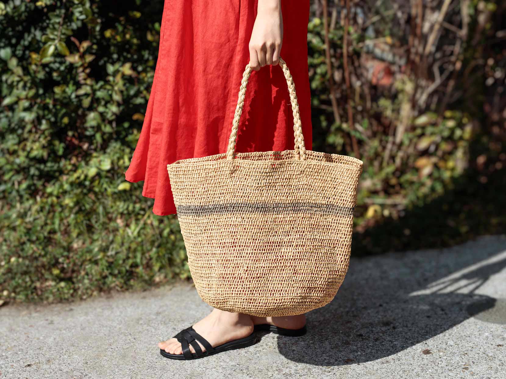 マダガスカルから届いたラフィア素材のバッグ＆ハット | Lino e Lina