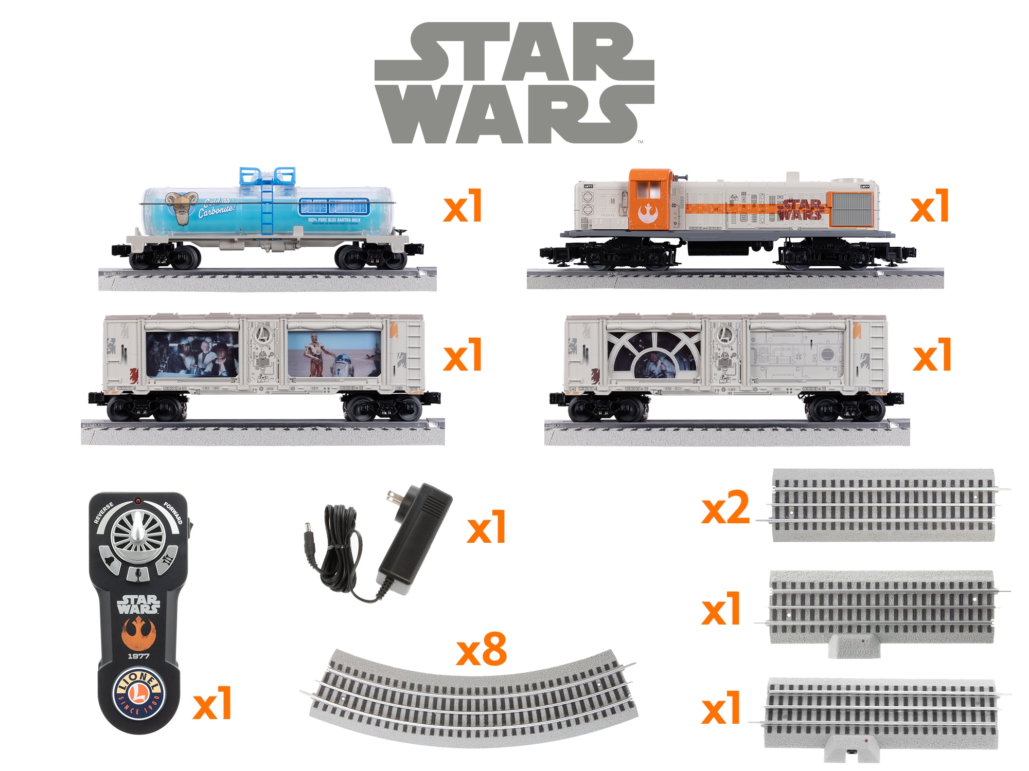 STAR WARS™ Rebel RS-3 LionChief Freight Set with Bluetooth 5.0