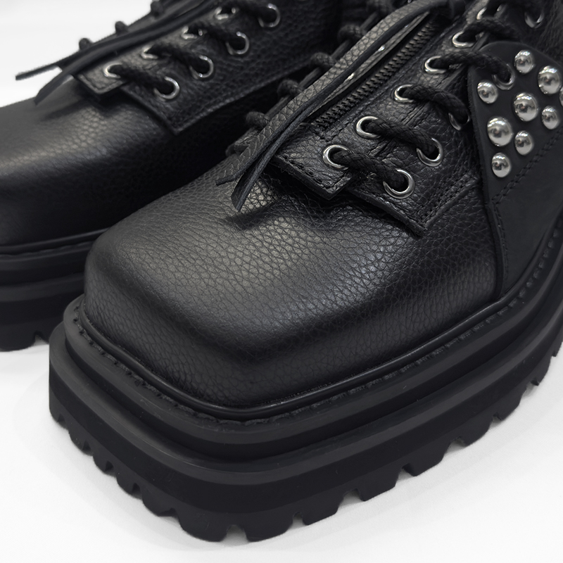 DAIRIKU [ Studs Fireman Boots ] Black | ロイド・エフダブリュー