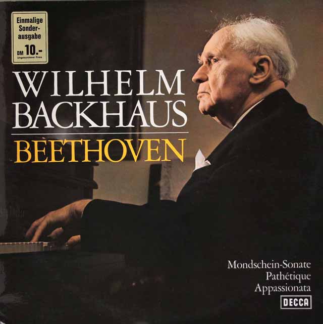 LP レコード バックハウスのベートーヴェン/ピアノソナタ「月光